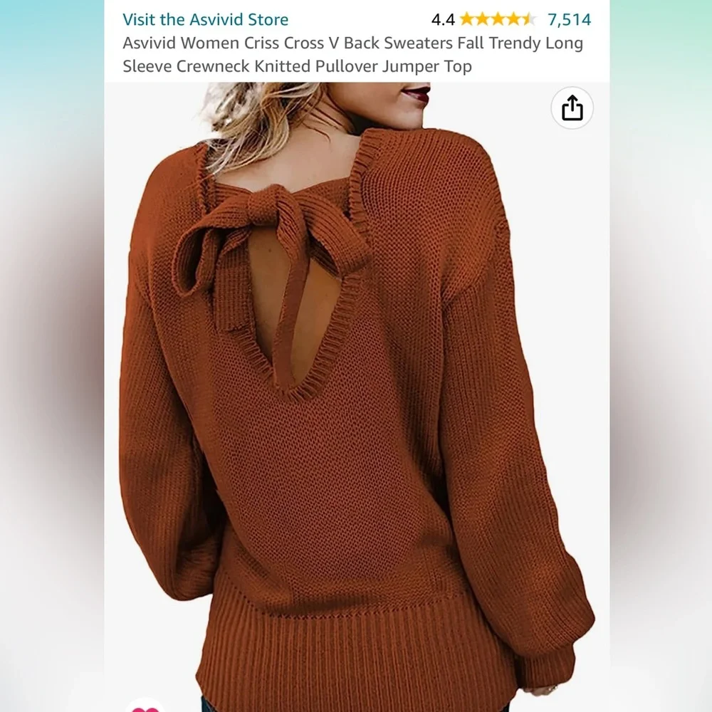 Tie back sweater - Picture 3 of 3